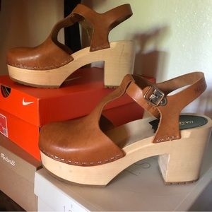 Swedish Hasbeens high heel clog